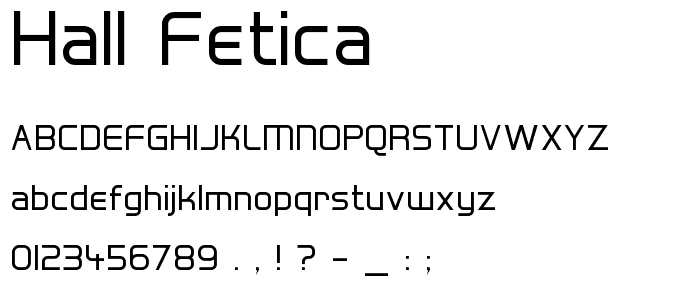 Hall Fetica font